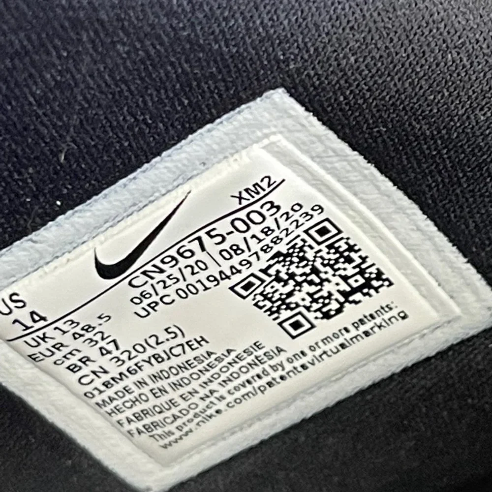 Nike Victori One Slides Black Mens Slip On Size 14 / CN9675-003‎